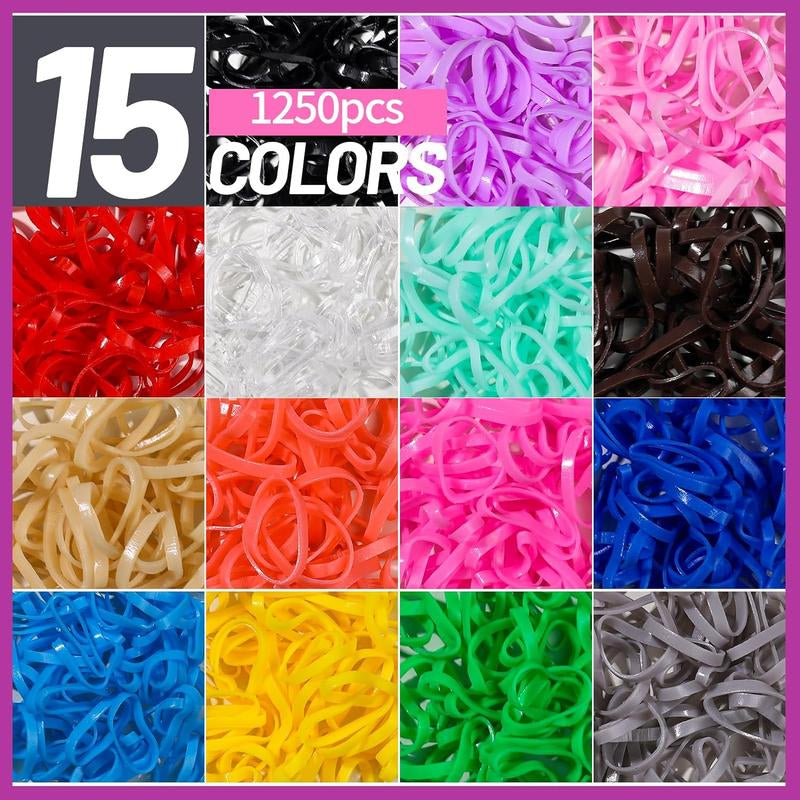 Elastic Hair Ties, Hair Accessories for Girls, Colorful Baby Elatic Hair Bands Set with Hair Clips